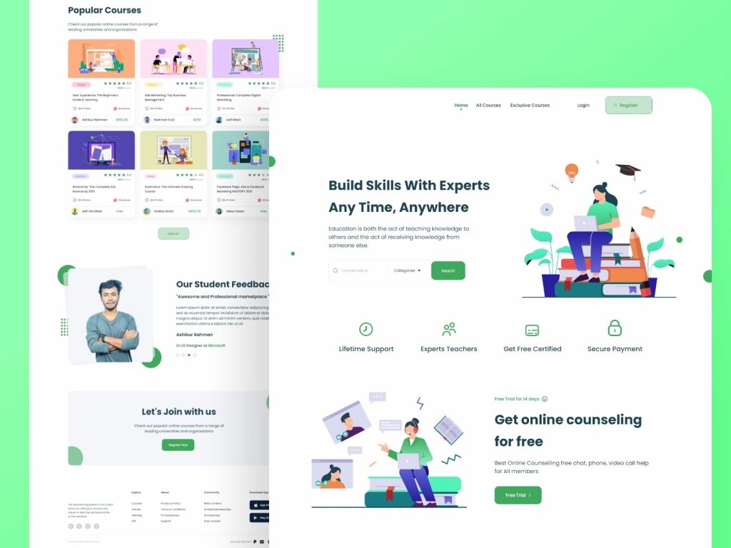 Learner platform LMS